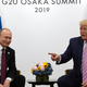 President Donald Trump jokes around about election interference with Vladimir Putin at the G20 summit in Osaka, Japan on June 28, 2019